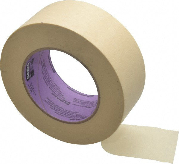 Scotch 7100009459 Masking Tape 2" Wide, 60 yd Long, 5.5 mil Thick, Tan