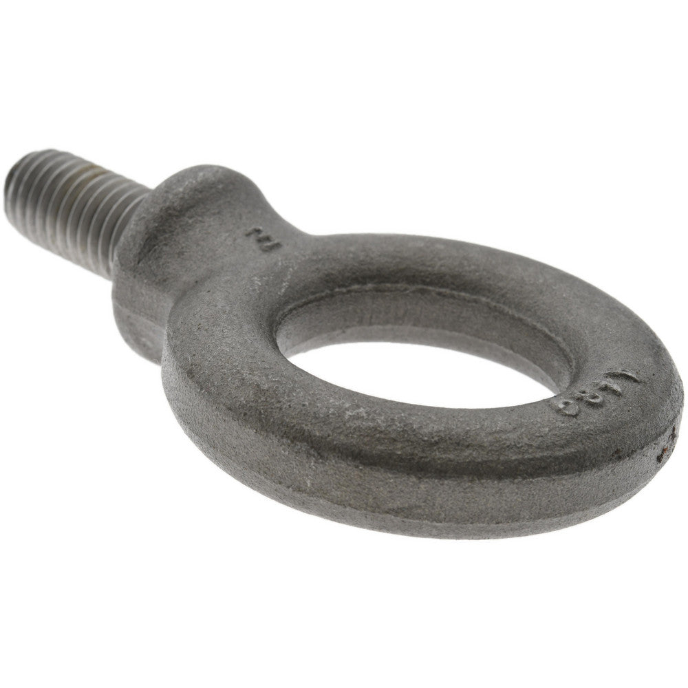 Edward W. Daniel Co 14012M Fixed Lifting Eye Bolt With Shoulder, 2.27 lb Capacity, M12 x 1.75 Thread, Grade 1030 Steel