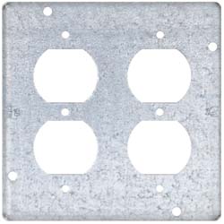 Cooper Crouse-Hinds TP728 Square Surface Electrical Box Cover Steel