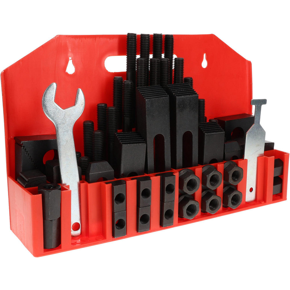 Value Collection 400-3562 Fixture Clamp Step Block & Clamp Set 52 Pc, 1/2-13 Stud Thread, 9/16" T-Slot, 1" Step Block Width