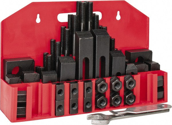 Value Collection 400-3626 Fixture Clamp Step Block & Clamp Set 52 Pc, 1/2-13 Stud Thread, 5/8" T-Slot, 1" Step Block Width