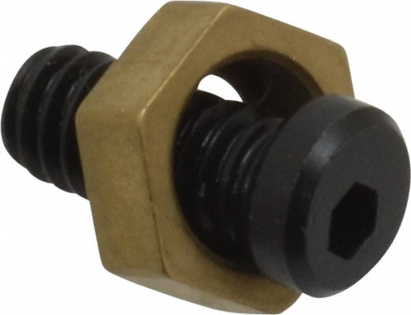 Mitee-Bite 10202 5/16" Brass Hex, 8-32 Stud Thread, Symmetrical Hex Clamp