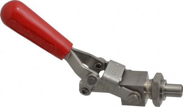 De-Sta-Co 604-SS Standard Straight Line Action Clamp 400 lb Load Capacity, 1.5" Plunger Travel, Mounting Plate Base, Stainless Steel