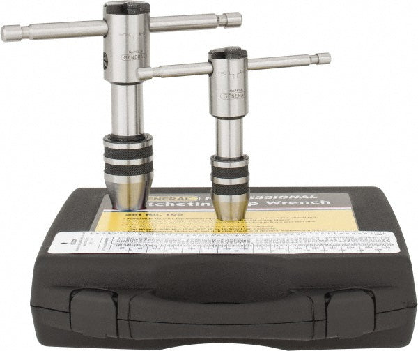 General 165 #0 to 1/2" Tap Compatibility, T-Handle, Ratcheting, Tap Wrench Set