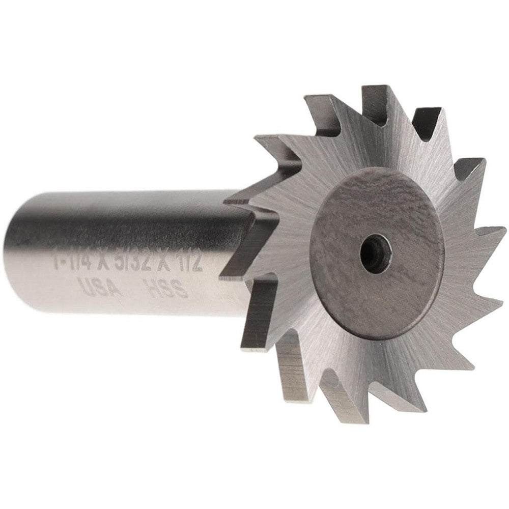 Moon Cutters Co. NWKY12-532 Woodruff Keyseat Cutter 1.25" Cut Dia, 0.1563" Cut Width, 1/2" Shank Dia, Straight Tooth