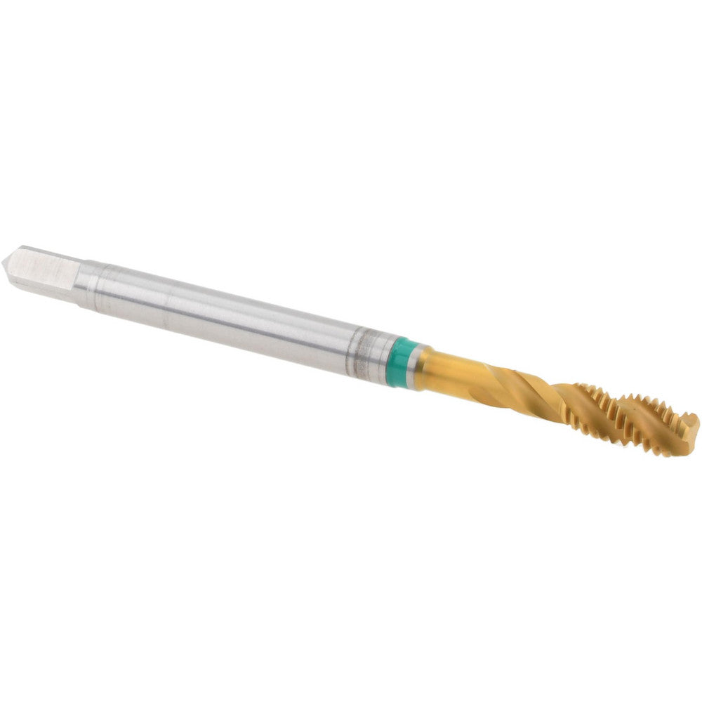 Guhring 9039880028450 #4-40 UNC, 3 Flute, 40° Helix, Modified Bottoming Chamfer, TiN Finish, Cobalt Spiral Flute STI Tap