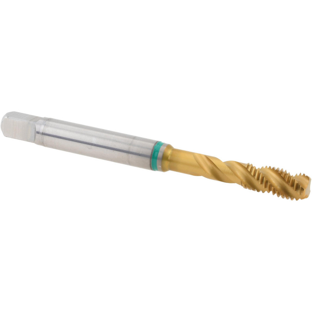 Guhring 9039880041660 #8-32 UNC, 3 Flute, 40° Helix, Modified Bottoming Chamfer, TiN Finish, Cobalt Spiral Flute STI Tap