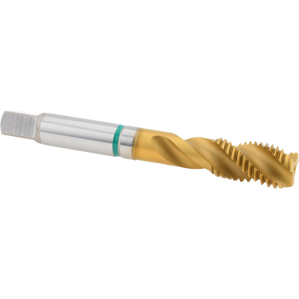 Guhring 9039880095250 3/8-16 UNC, 3 Flute, 40° Helix, Modified Bottoming Chamfer, TiN Finish, Cobalt Spiral Flute STI Tap