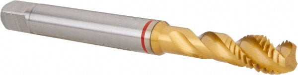 Guhring 9039930095250 Spiral Flute Tap 3/8-16, UNC, 3 Flute, Modified Bottoming, 2B Class of Fit, Powdered Metal, TiN Finish