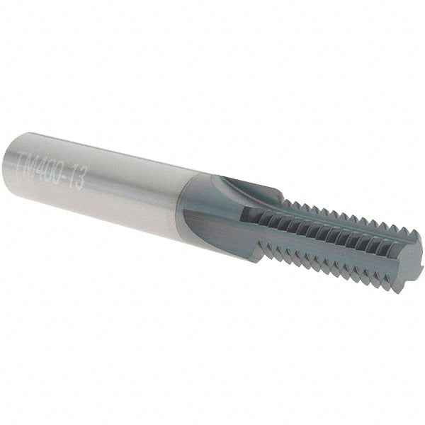 Scientific Cutting Tools, Inc. TM400-13A Straight Flute Thread Mill 1/2-13, Internal, 4 Flutes, 1/2" Shank Dia, Solid Carbide