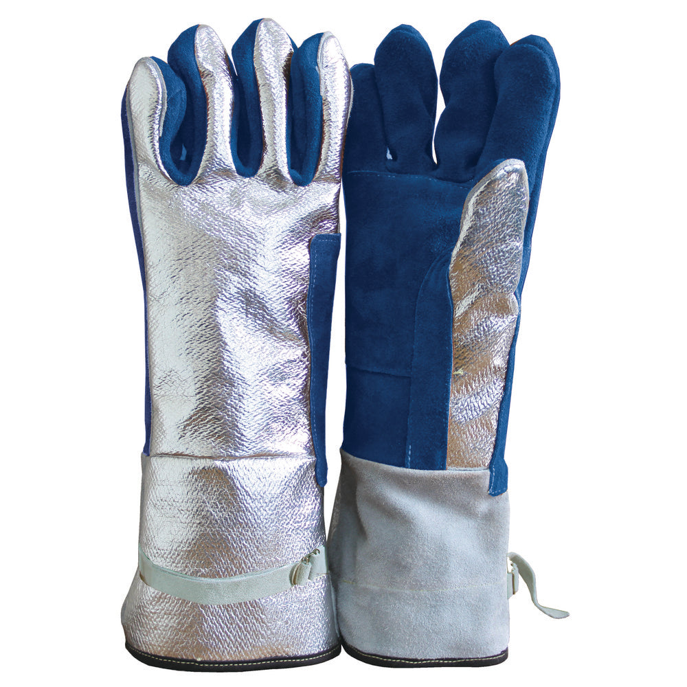 Chicago Protective Apparel 901-ACK-BTH-16-L Welder's & Heat Protective Gloves Glove Type Heat Resistant Size Universal Coating Material Aluminized Carbon-Para Aramid Blend Coating Coverage Palm, Fingers & Knuckles Lining Material Wool Back Material Carbon-Para Aramid Blend