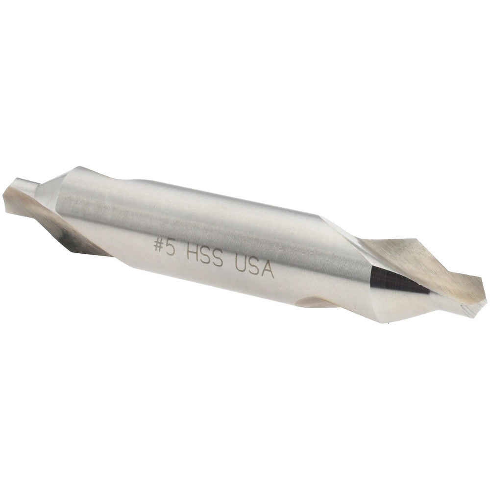Titan USA CS10005 Combination Drill & Countersink #5, 7/16" Body Dia, 118 deg, High-Speed Steel