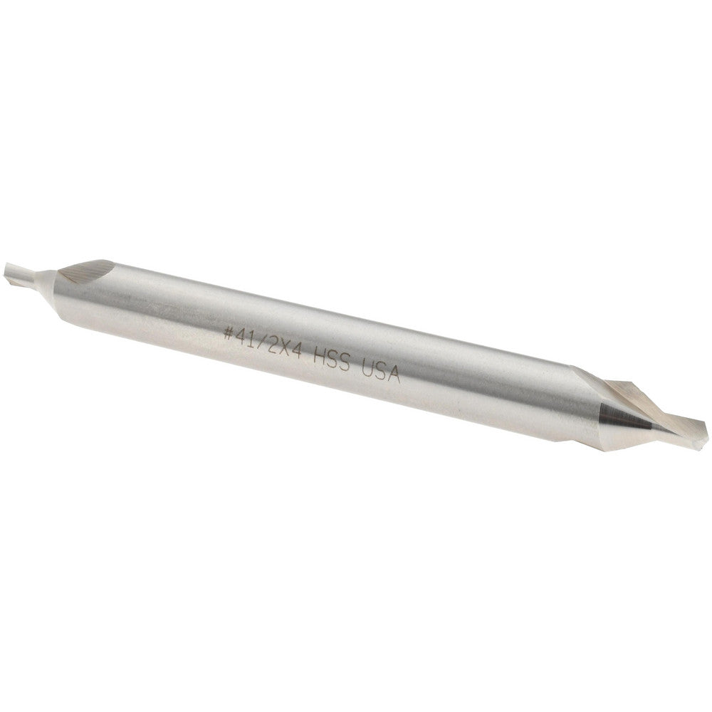 Titan USA CS50040 Combo Drill & Countersink #4-1/2, 3/8" Body Dia, 118°, High Speed Steel