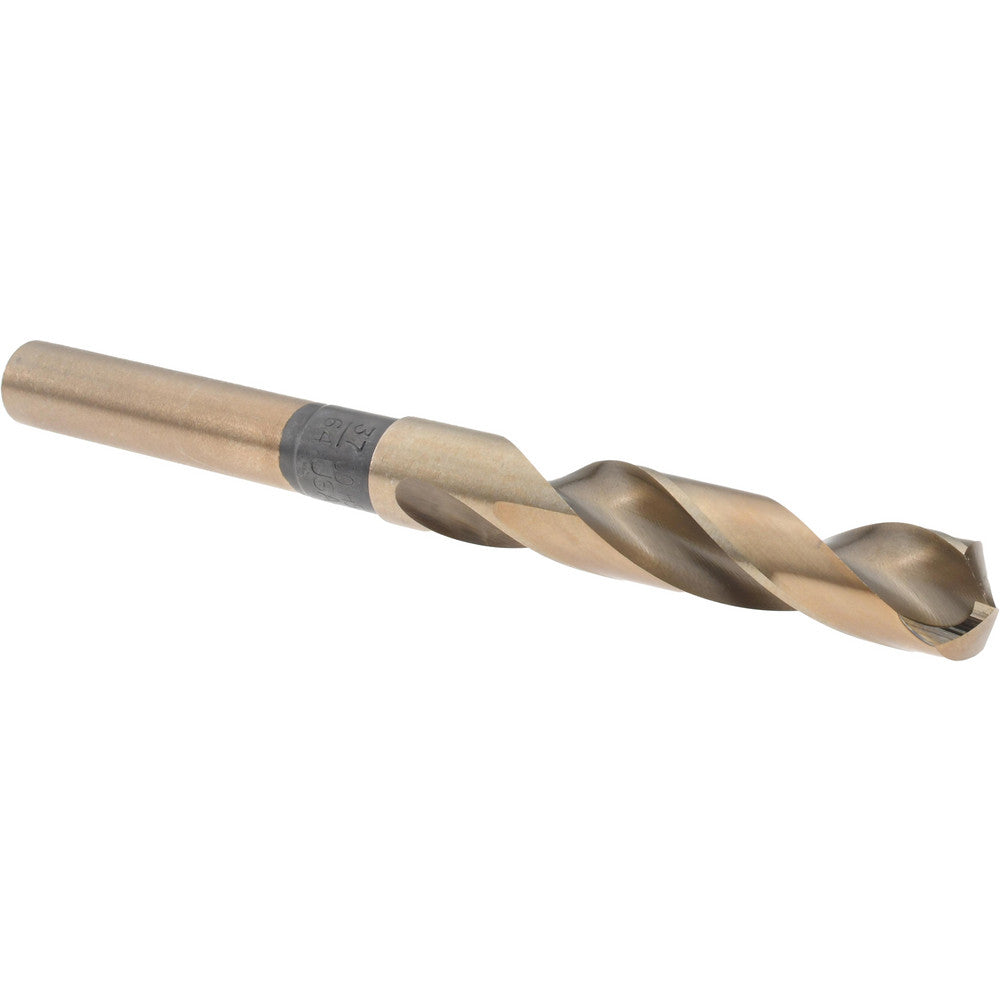 Titan USA SD93637 Reduced Shank Drill Bit 37/64" Dia, 1/2" Shank Dia, 135 deg Point, Cobalt