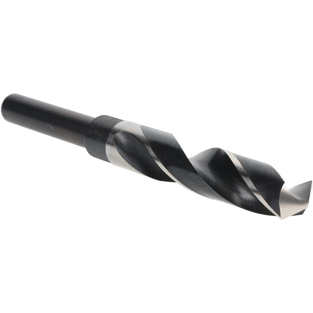 Titan USA SD91445 Reduced Shank Drill Bit 45/64" Dia, 1/2" Shank Dia, 118 deg Point, High-Speed Steel