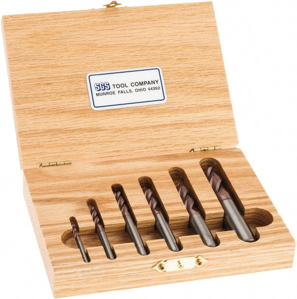 Kyocera SGS Precision Tools 39089 End Mill Set 4 Flute, Square End