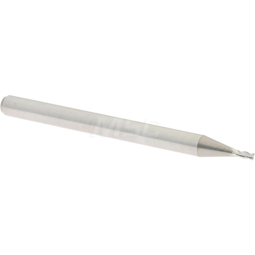 Accupro 07336712 Square End Mill 0.0394'' Dia, 0.0787'' LOC, 4 Flutes, Solid Carbide