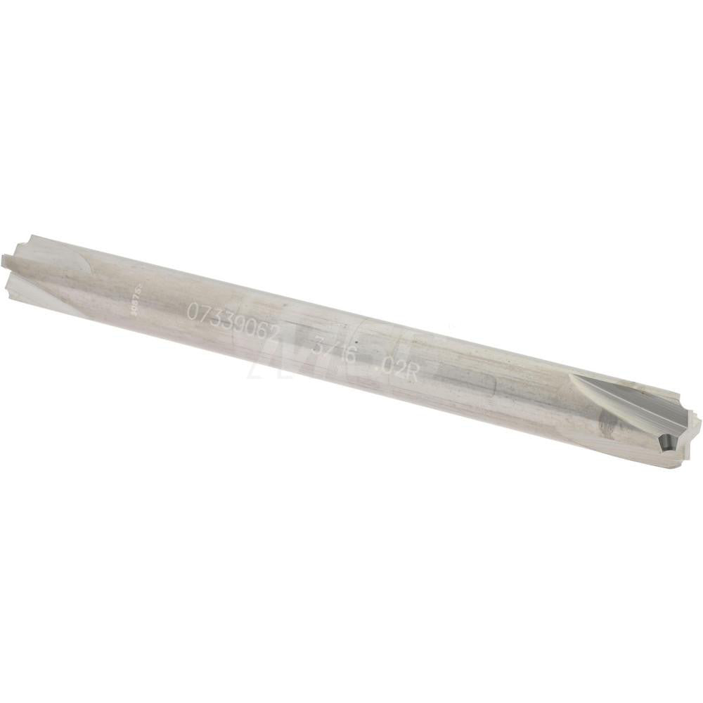 Accupro 07339062 Corner Rounding End Mill 0.02 mm Radius, 3/16" Dia, 4 Flutes, Solid Carbide