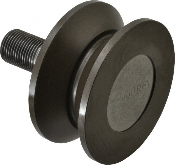 Osborn International 0009567800 V-Groove Cam Follower 3-1/2" Roller Dia, 1.687" Roller Width, 2" Stud Length