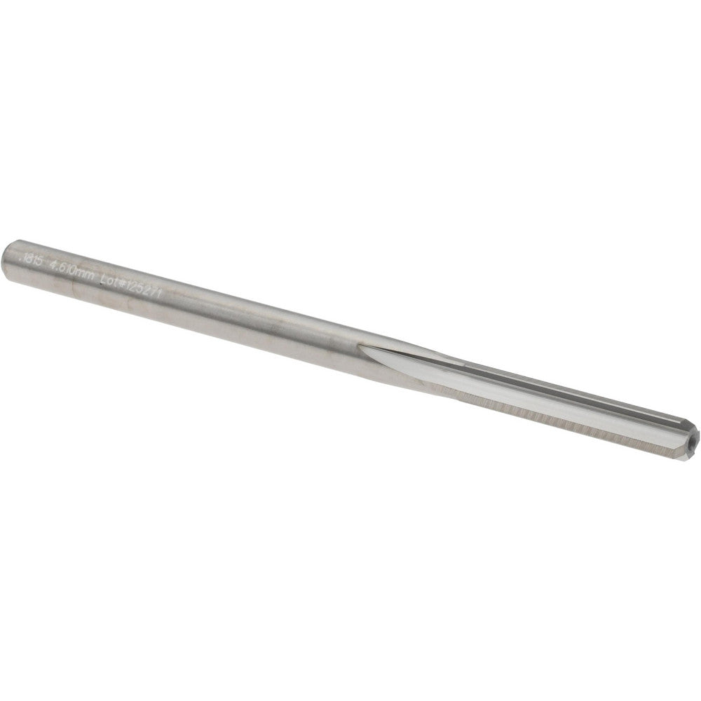 M.A. Ford 27218150 Chucking Reamer 0.1815" Dia, 2-3/4" OAL, 7/8" Flute Length, Straight Flute, Straight-Cylindrical Shank, Solid Carbide