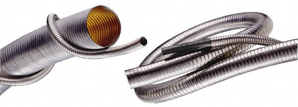 Kuriyama of America HTG41000200X25 2" ID x 2-1/8" OD, ᇐ to 750°F, Galvanized Steel Unlined Flexible Metal Duct Hose