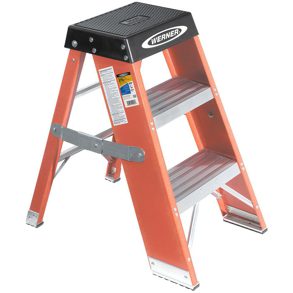Werner SSF03 2 Step Fiberglass Step Ladder Type IAA