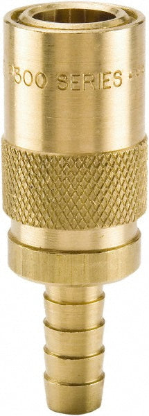 Parker PC206 Hydraulic Hose Barb Straight Coupler 0.3750" Hose ID, 200 psi