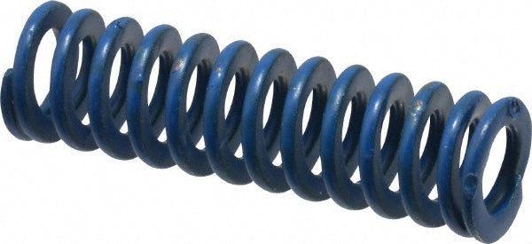 Associated Spring Raymond 103-105 Die Spring 3/8" Hole Dia, 3/16" Rod Dia, 1-1/4" Free Length, Blue