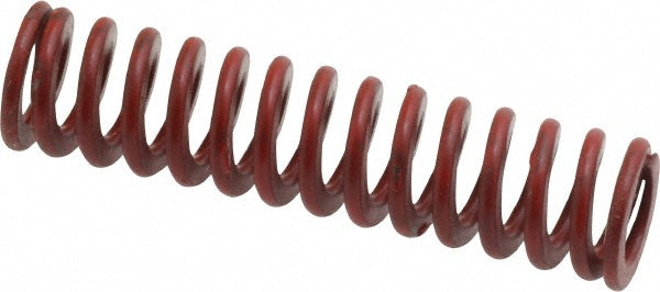 Associated Spring Raymond 104-106 Die Spring 3/8" Hole Dia, 3/16" Rod Dia, 1-1/2" Free Length, Red