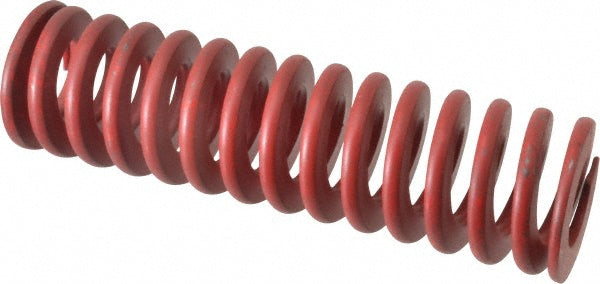 Associated Spring Raymond 104-828 Die Spring 2" Hole Dia, 1" Rod Dia, 7" Free Length, Red