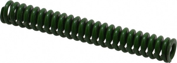 Associated Spring Raymond 106-214 Die Spring 1/2" Hole Dia, 9/32" Rod Dia, 3-1/2" Free Length, Green