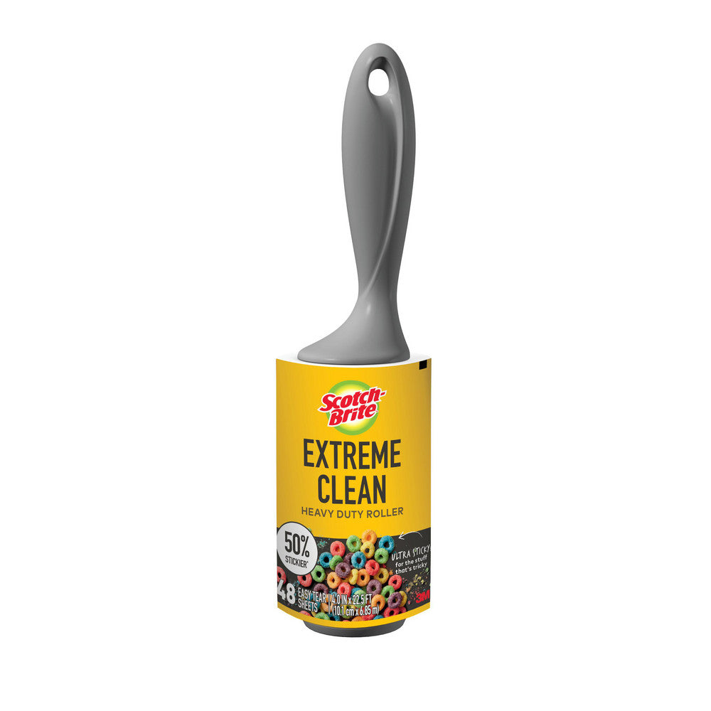 Scotch-Brite 7100303444 Scotch-Brite™ Extreme Clean Lint Roller 830RS-48, 4.0 in x 22.5 ft, 6/case