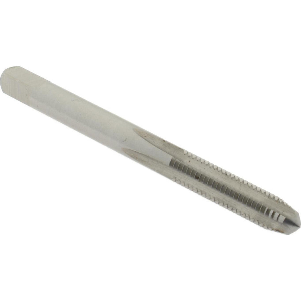 Hertel K008181AS Straight Flute Tap #8-32 UNC, 4 Flute, Plug Chamfer, High-Speed Steel, Bright/Uncoated Finish