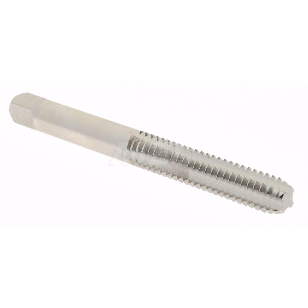 Hertel K008317AS Straight Flute Tap 1/4-20 UNC, 4 Flute, Bottoming Chamfer, High-Speed Steel, Bright/Uncoated Finish