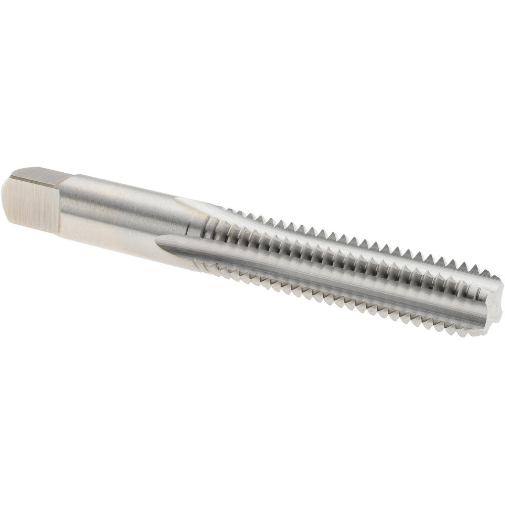 Hertel K008432AS Straight Flute Tap 3/8-16 UNC, 4 Flute, Bottoming Chamfer, High-Speed Steel, Bright/Uncoated Finish