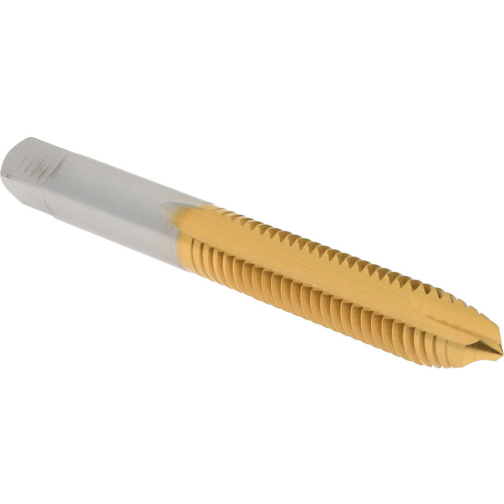 Hertel K008390AS25 Spiral Point Tap 5/16-18 UNC, 2 Flutes, Plug Chamfer, HSS, TiN Coated