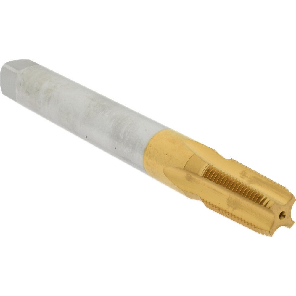 Hertel K015921AS25 Extension Pipe Tap 3/8-18 NPT, 4 Flutes, Plug Chamfer, High Speed Steel