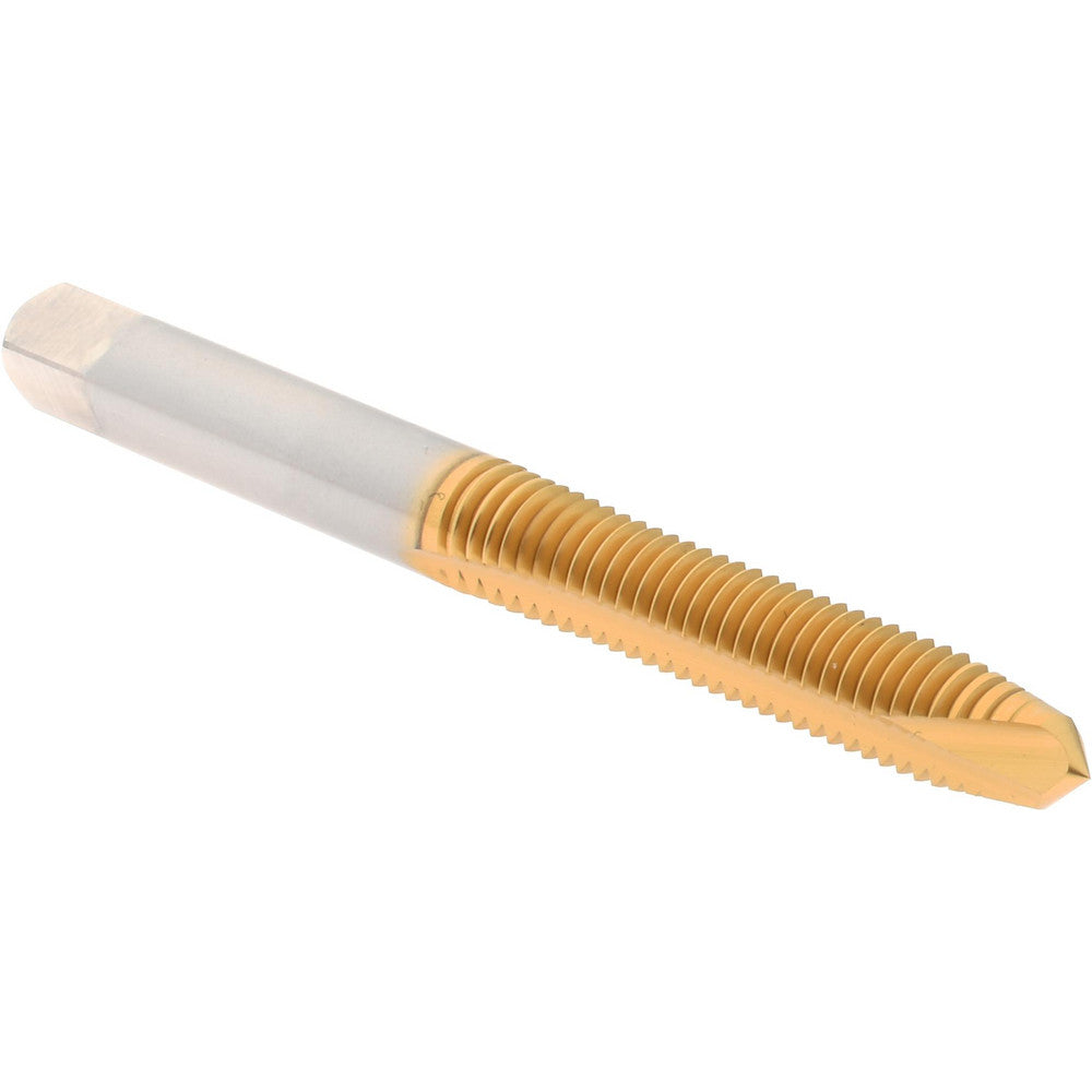 Hertel K020171AS25 Spiral Point Tap M6x1 Metric Coarse, 2 Flutes, Plug Chamfer, HSS, TiN Coated
