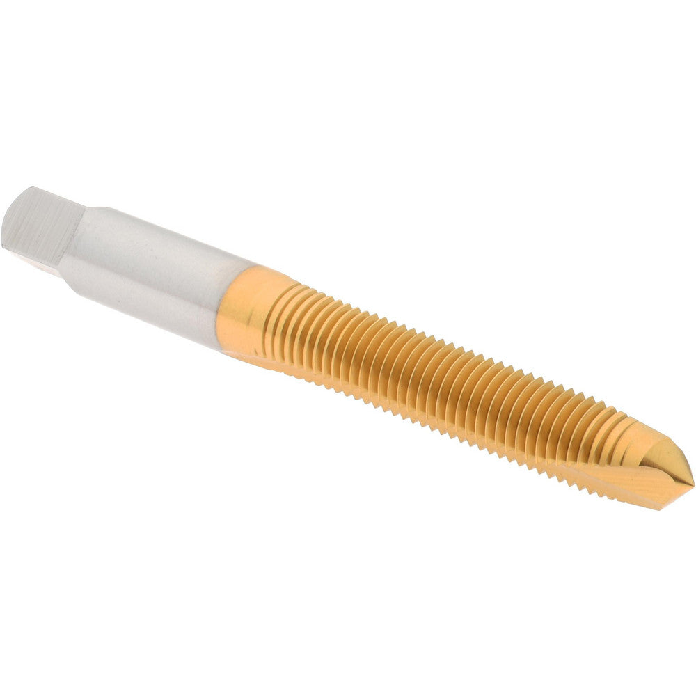 Hertel K020235AS25 Spiral Point Tap M8x1 Metric Fine, 2 Flutes, Plug Chamfer, HSS, TiN Coated