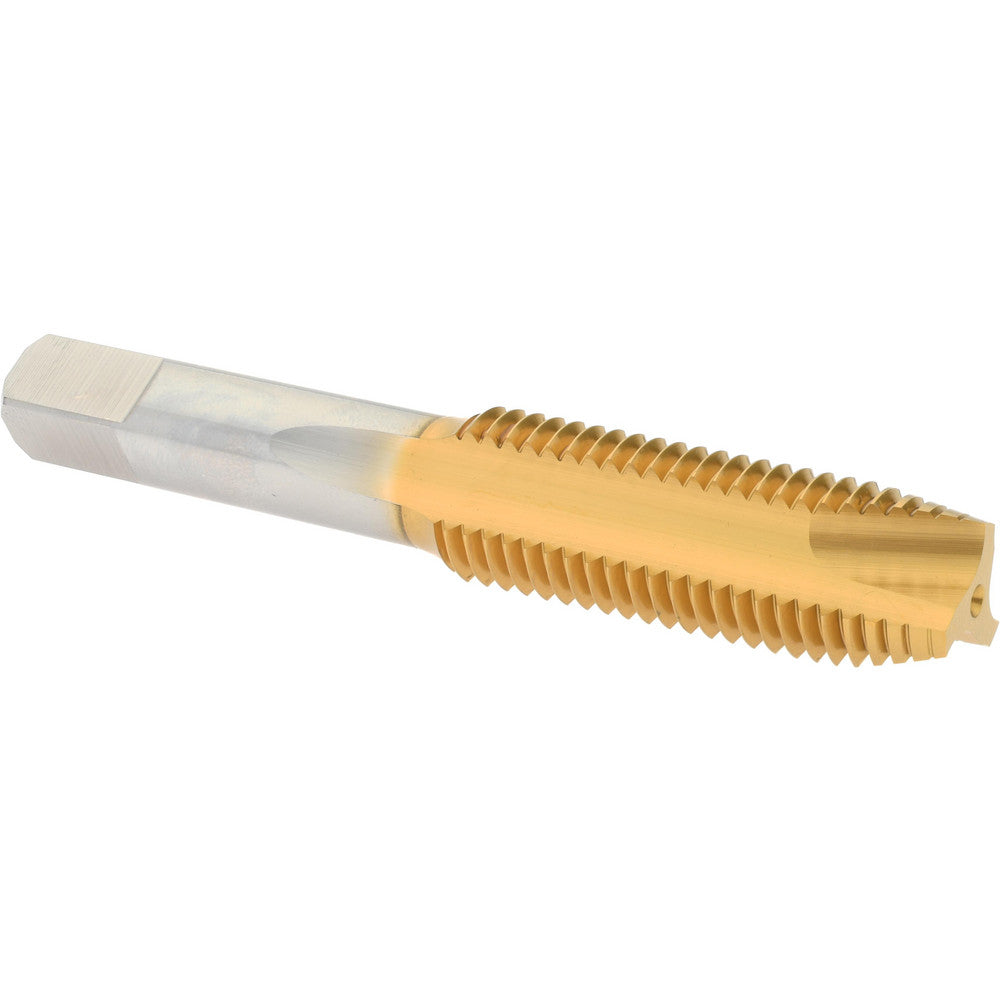 Hertel K027783AS25 Spiral Point Tap M16x2 Metric Coarse, 3 Flutes, Plug Chamfer, 6H Class of Fit, HSS, TiN Coated