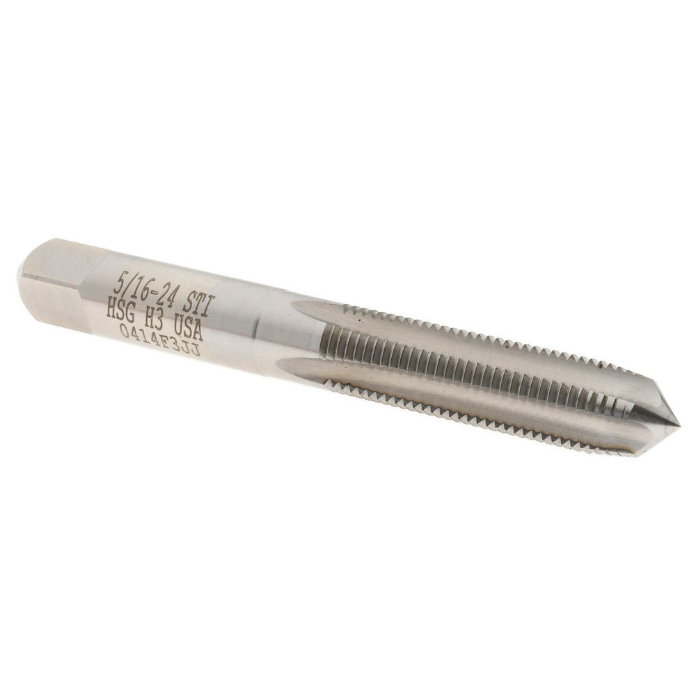 Hertel K007069AS Hand STI Tap 5/16-24 UNF, H3, 4 Flutes, Plug Chamfer