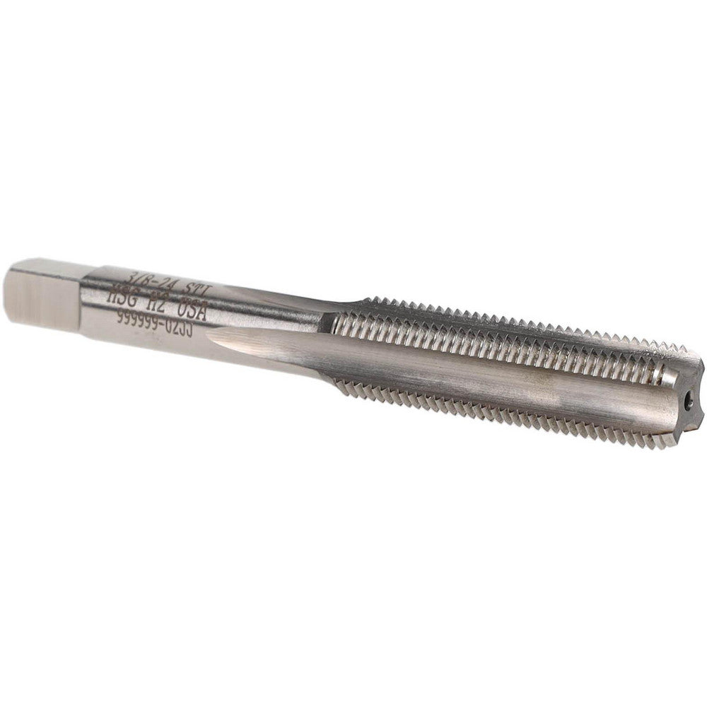 Hertel K007079AS Hand STI Tap 3/8-24 UNF, H2, 4 Flutes, Bottoming Chamfer