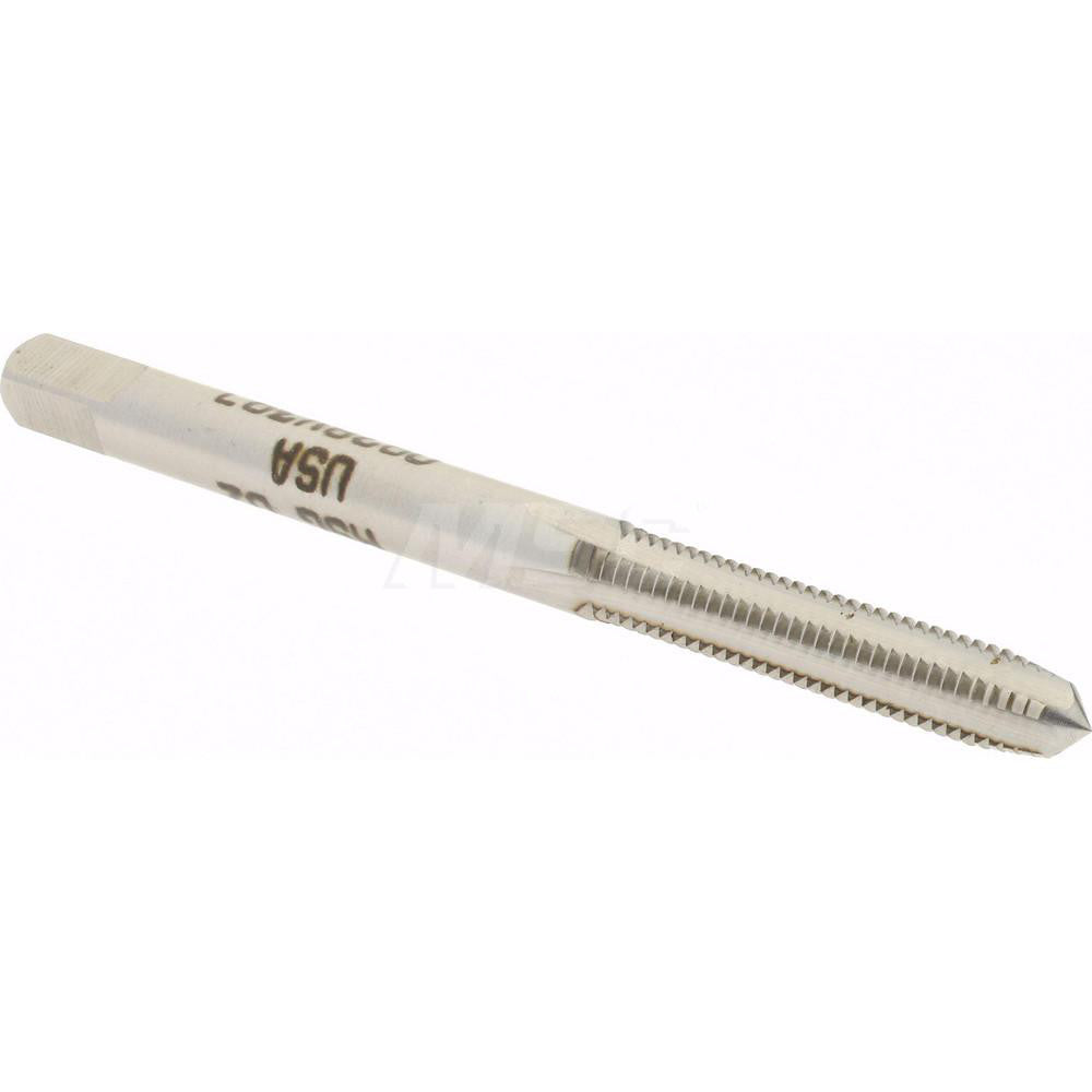 Hertel 020137AS Straight Flute Tap M4.5x0.75 Metric Coarse, 4 Flute, Plug Chamfer, High-Speed Steel, Bright/Uncoated Finish