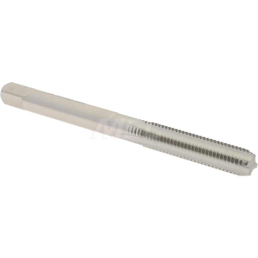 Hertel K020154AS Straight Flute Tap M5x0.8 Metric Coarse, 4 Flute, Bottoming Chamfer, High-Speed Steel, Bright/Uncoated Finish