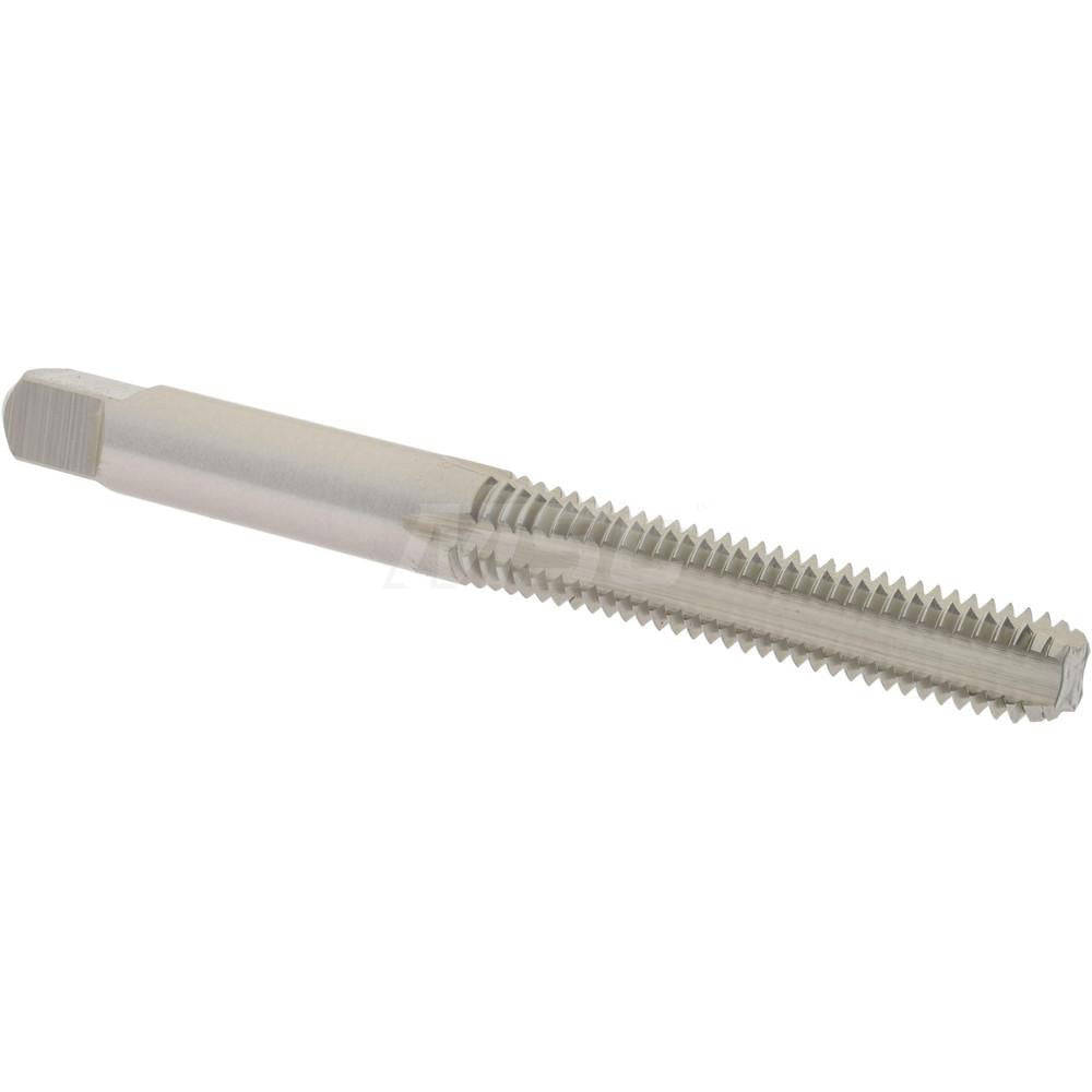 Hertel K020170AS Straight Flute Tap M6x1 Metric Coarse, 4 Flute, Bottoming Chamfer, High-Speed Steel, Bright/Uncoated Finish