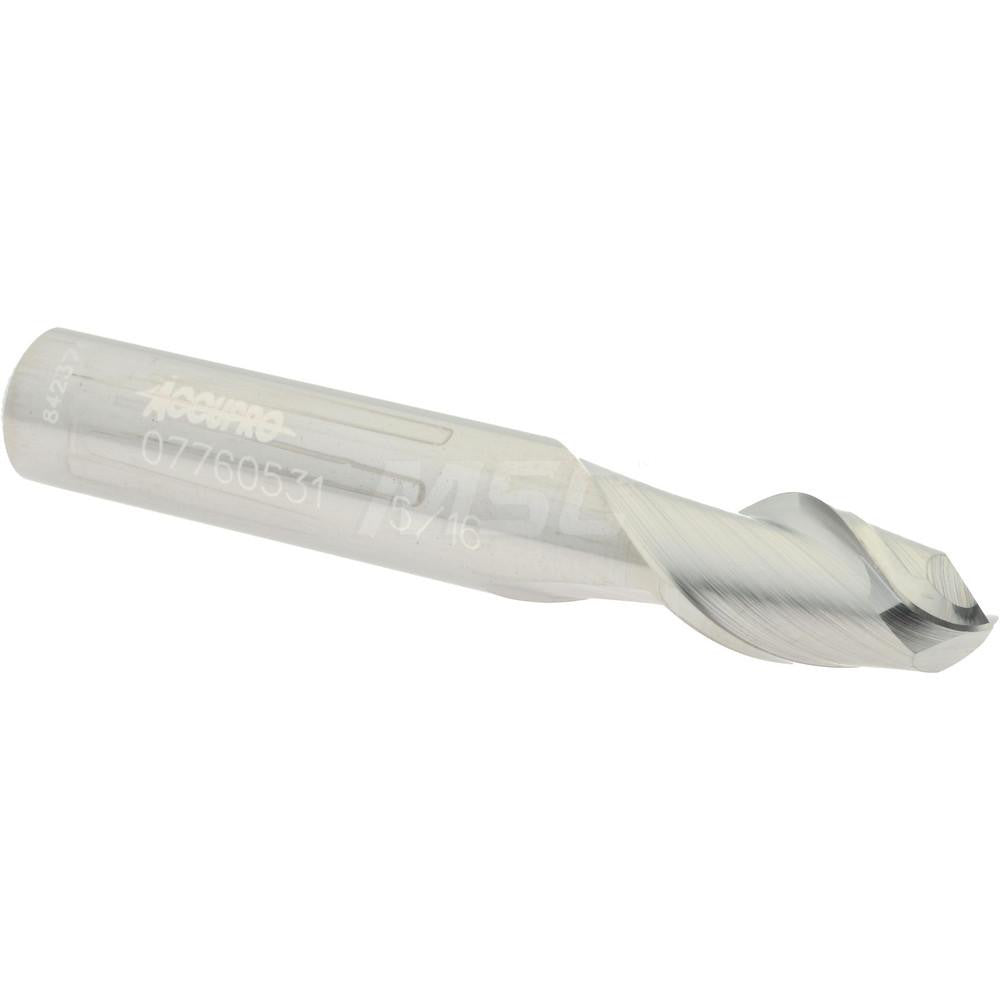 Accupro 07760531 Ball End Mill 0.3125" Dia, 0.5" LOC, 2 Flute, Solid Carbide