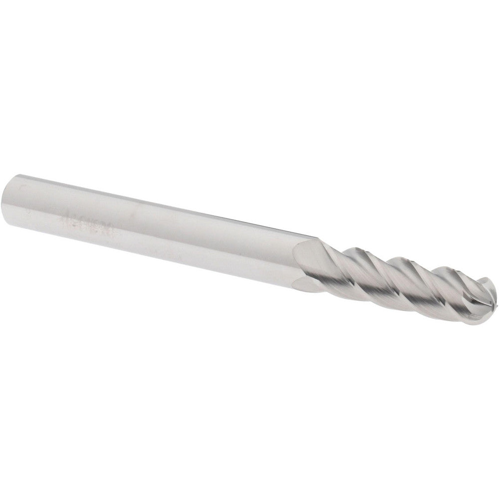 Accupro 07761315 Ball End Mill 0.2344" Dia, 0.75" LOC, 4 Flute, Solid Carbide