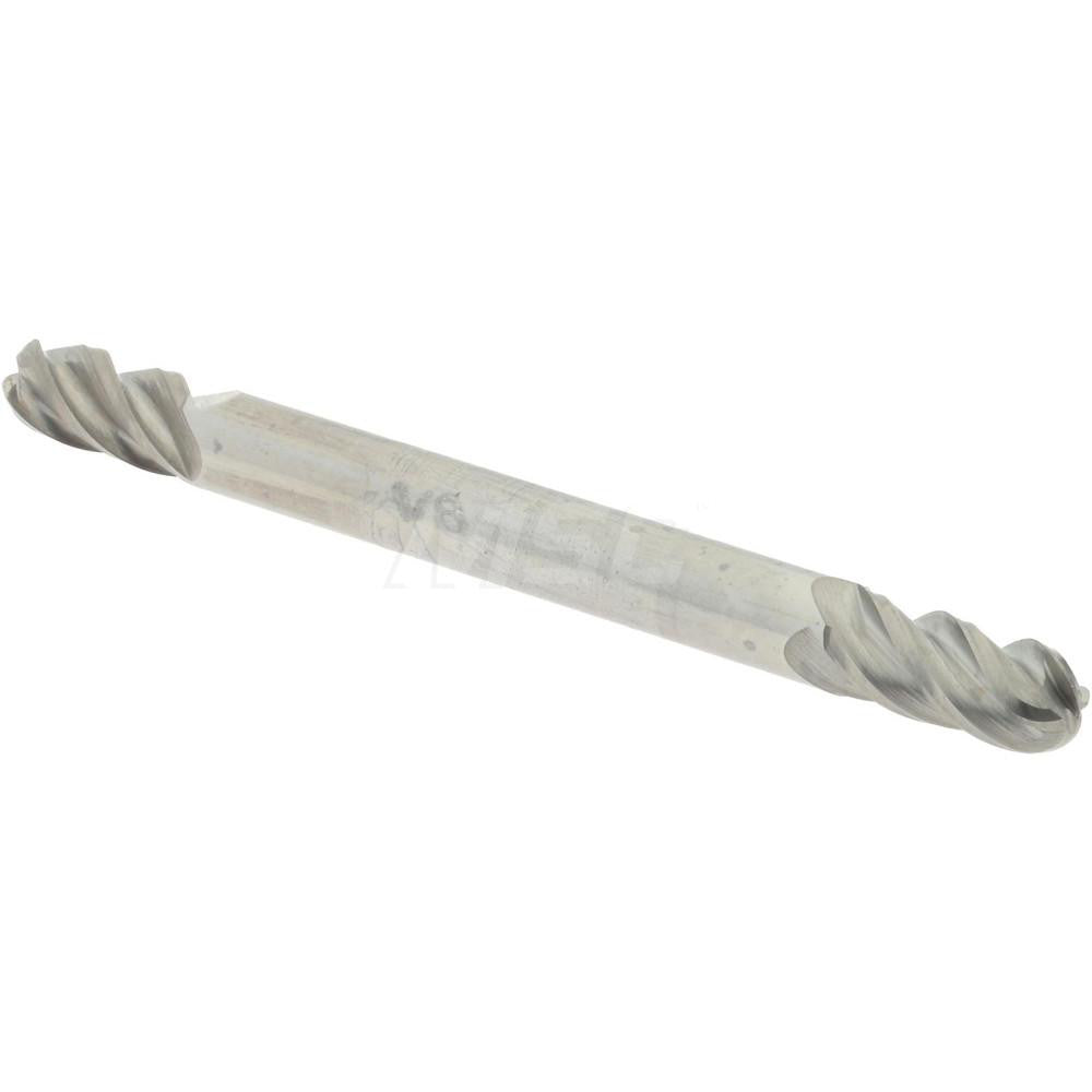Accupro 07762305 Ball End Mill 0.125" Dia, 0.25" LOC, 4 Flute, Solid Carbide