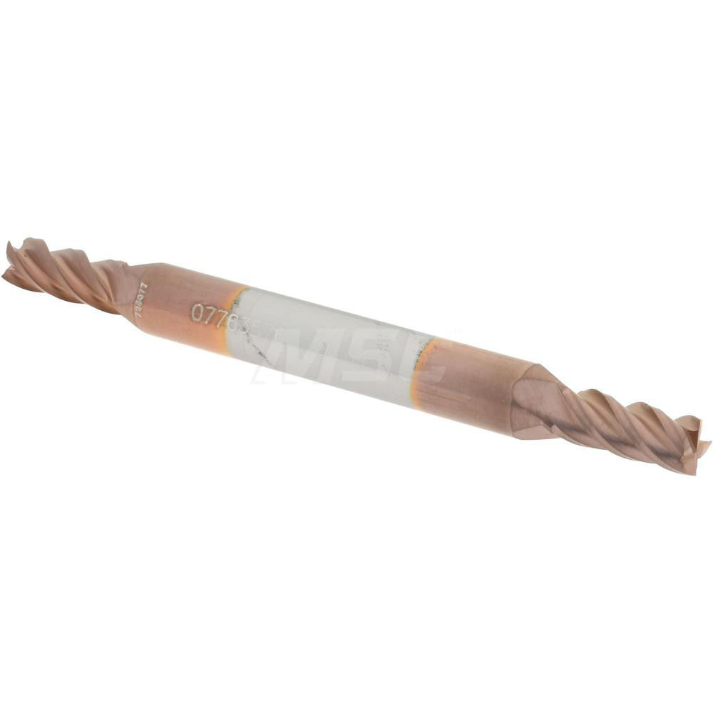 Accupro 07763576 Square End Mill 9/64'' Dia, 5/16'' LOC, 3/16'' Shank Dia, 2'' OAL, 4 Flutes, Solid Carbide