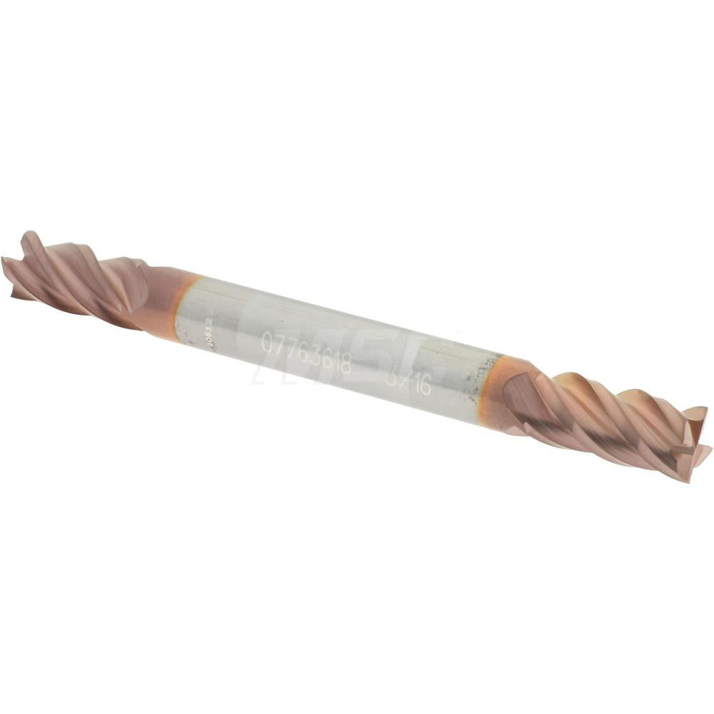 Accupro 07763618 Square End Mill 3/16'' Dia, 3/8'' LOC, 3/16'' Shank Dia, 2'' OAL, 4 Flutes, Solid Carbide